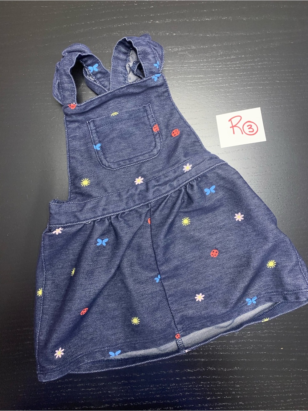 ⭐️2/$5.00⭐️ Carter's 6m Navy Overall Dress